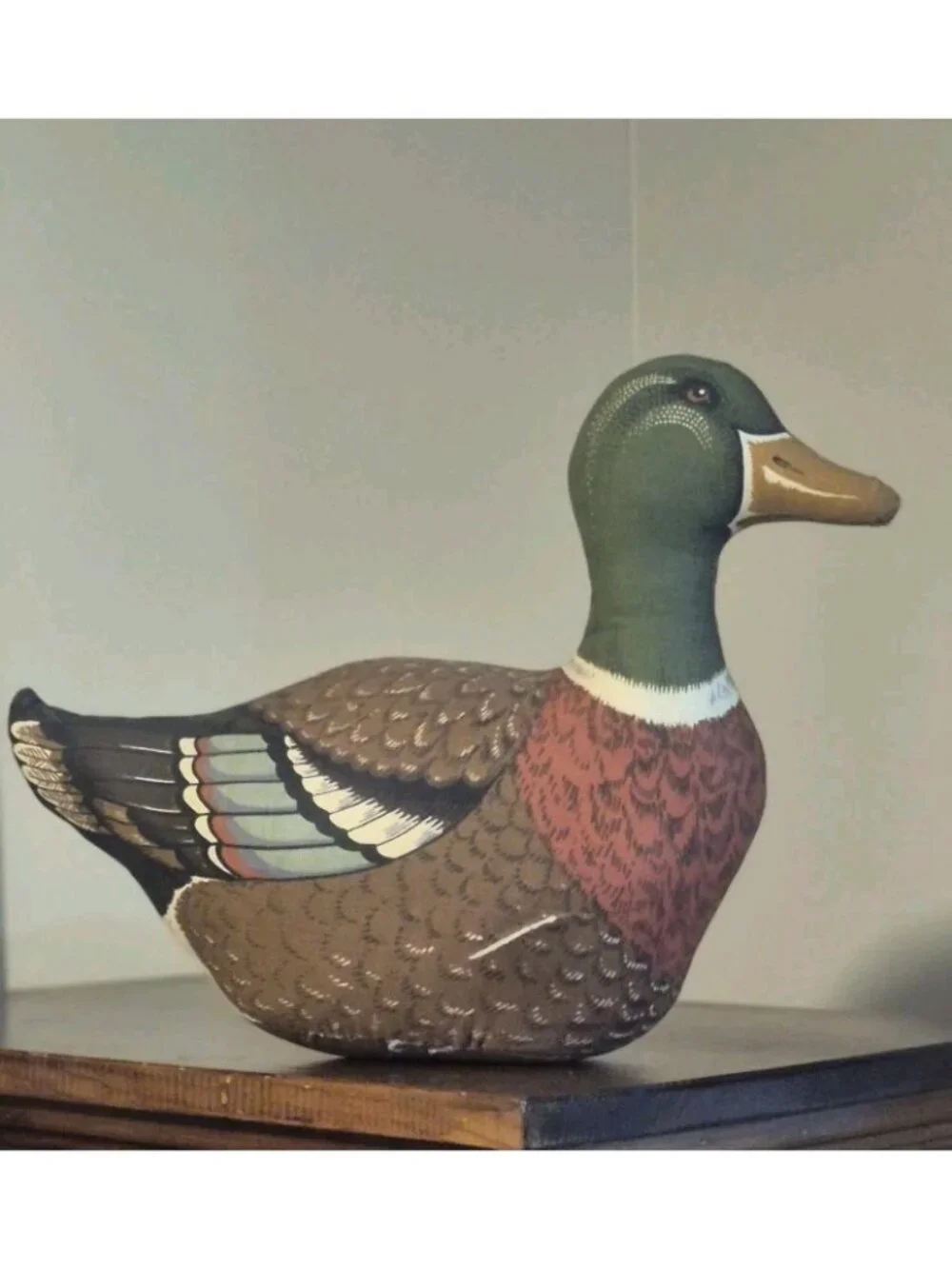 Mallard Duck Decoy Fabric Stuffed Vintage Collectible - Picture 1 of 6
